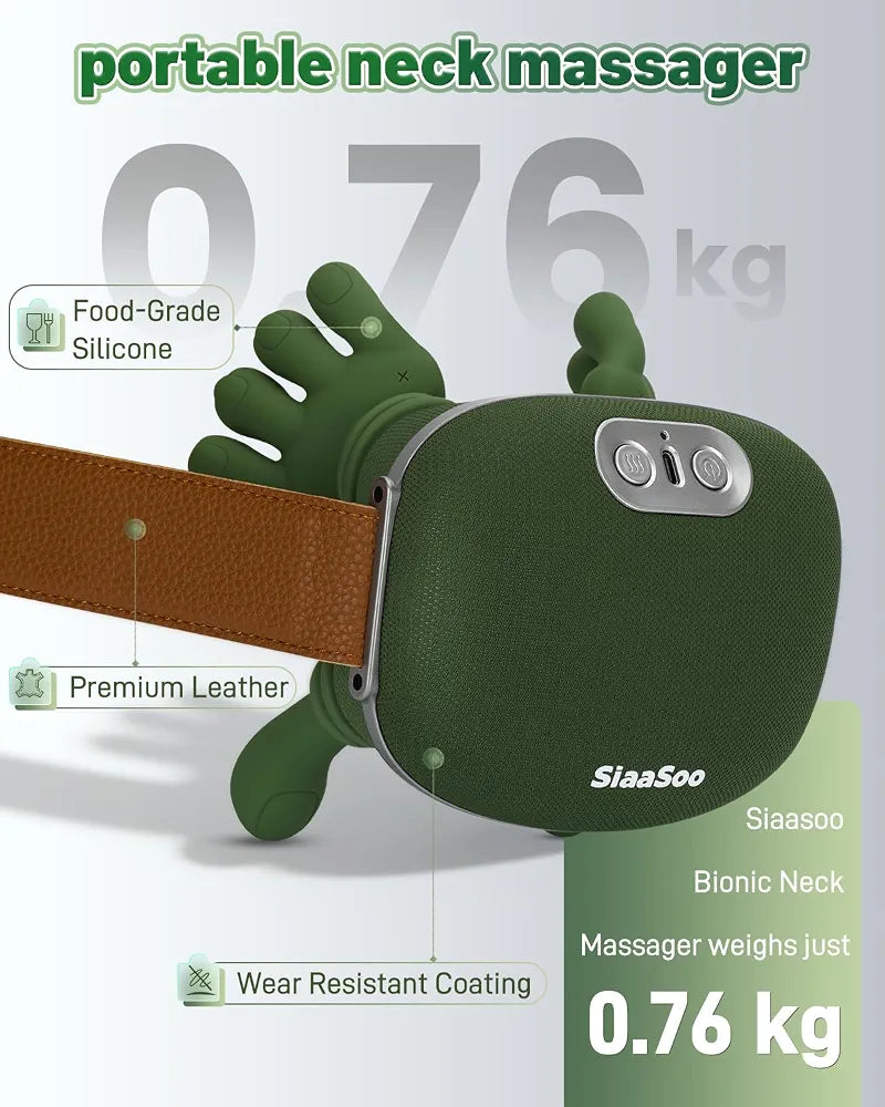 Neck Massager (Original OEM), Heating Bionic Massager (Patent Pending), Electric Deep Tissue 3D Kneading Massager, Portable Neck Massager