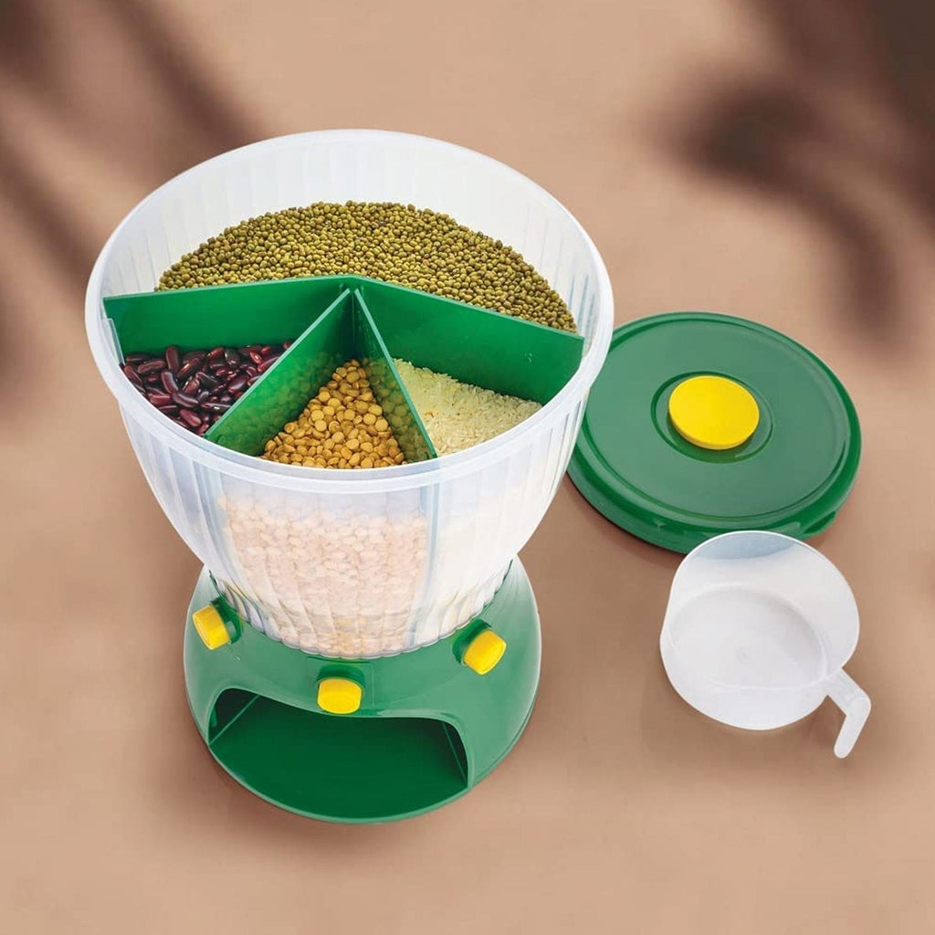 4 Slot - 360 Degree Rice & Cereals Dispenser