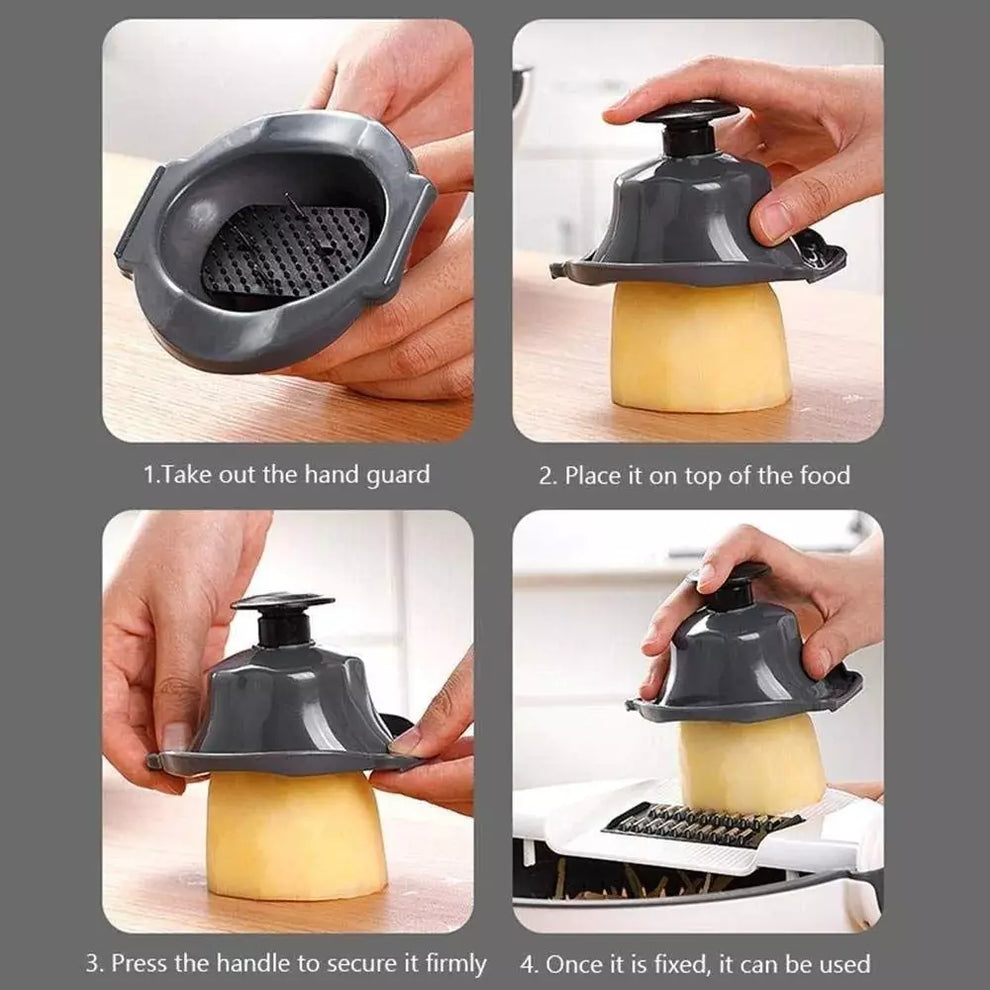 9 in 1 Multifunction Magic Rotate Vegetable Cutter with Drain Basket